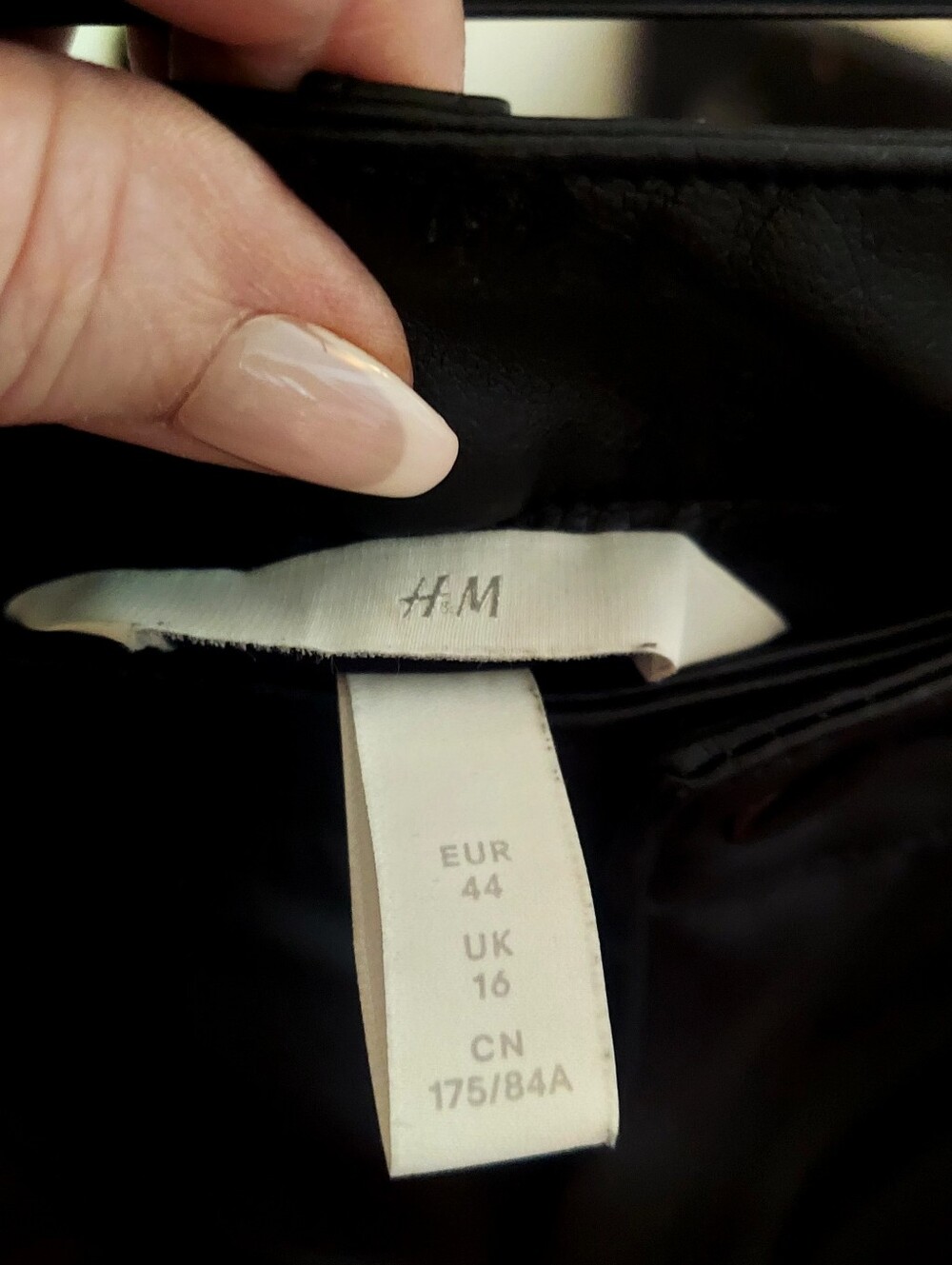 Lucky Brand Black Faux Leather Straight Pants Sz M - Picture 4 of 4